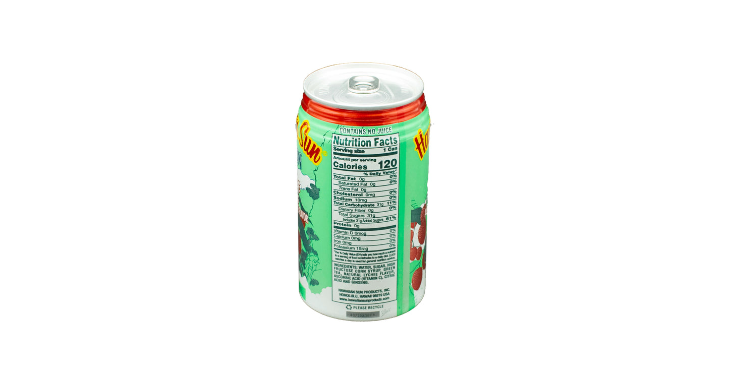 Hawaiian Sun Green Tea Lychee with Ginseng 11.5 fl oz