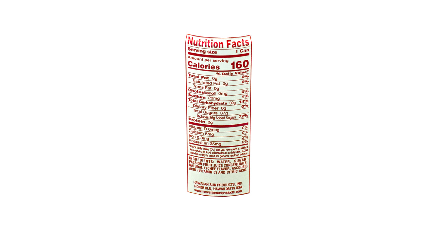 Hawaiian Sun Lilikoi Lychee 11.5 fl oz