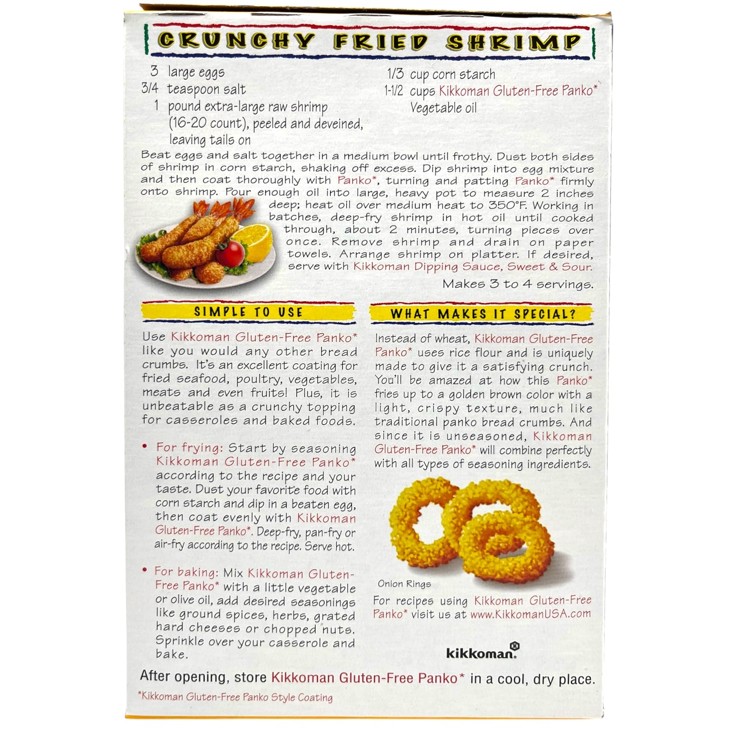 Kikkoman Panko Style Coating Gluten Free 8 oz