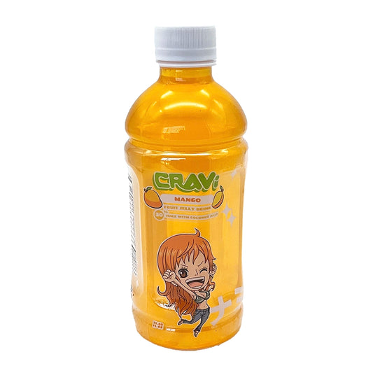 Cravi One Piece Nami Mango Fruit Jelly Drink with Coconut Jelly 11.8 fl oz