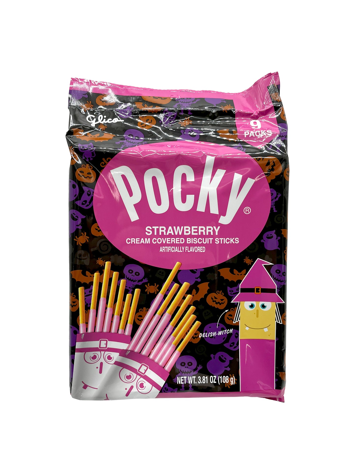 Glico Pocky Halloween Strawberry Family Size 3.81 oz