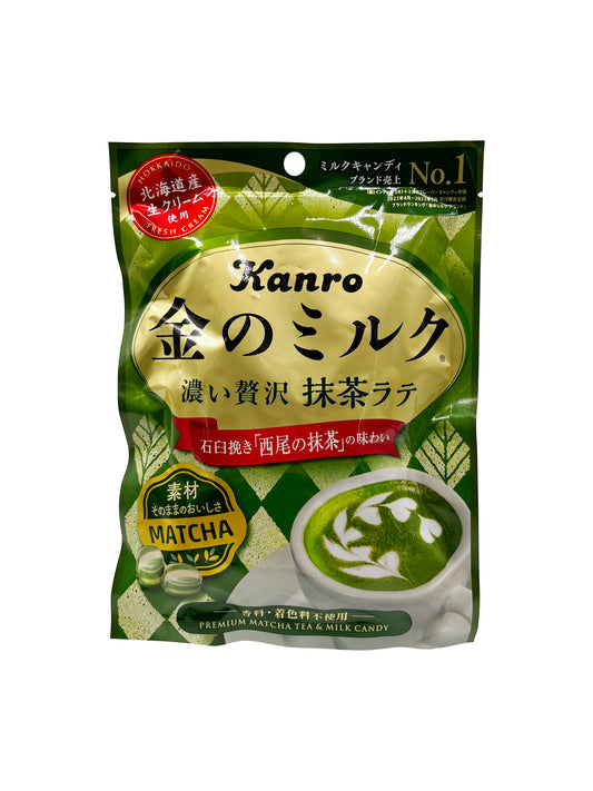 Kanro Kin No Milk Matcha Candy 2.33oz