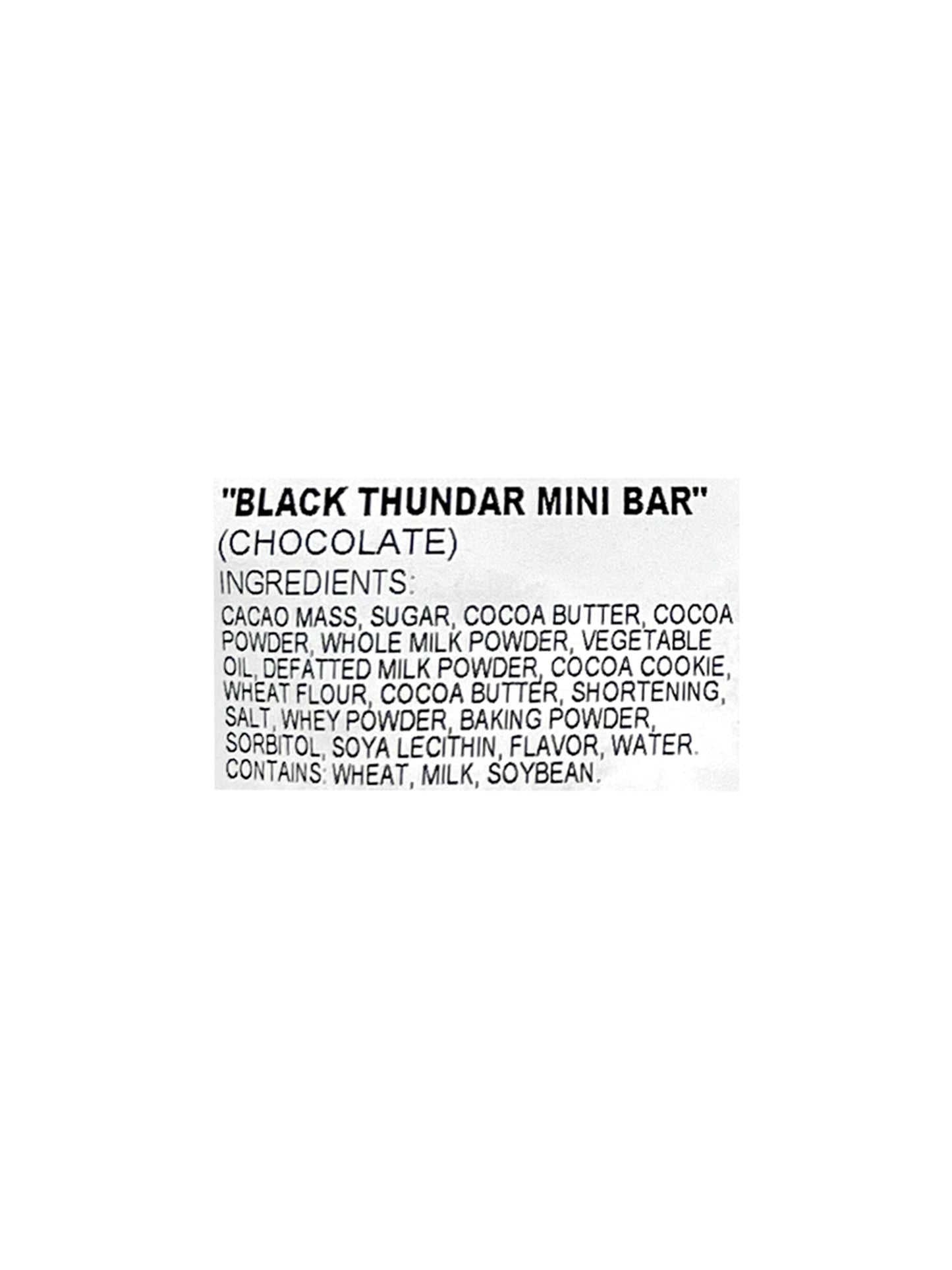 Yuraku Black Thunder Mini Bar Original 5.57 oz