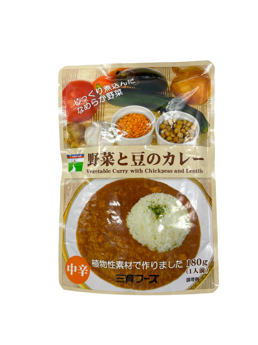 Saniku Yasai To Mame No Curry Vegetable & Beans Instant Curry 6.08oz