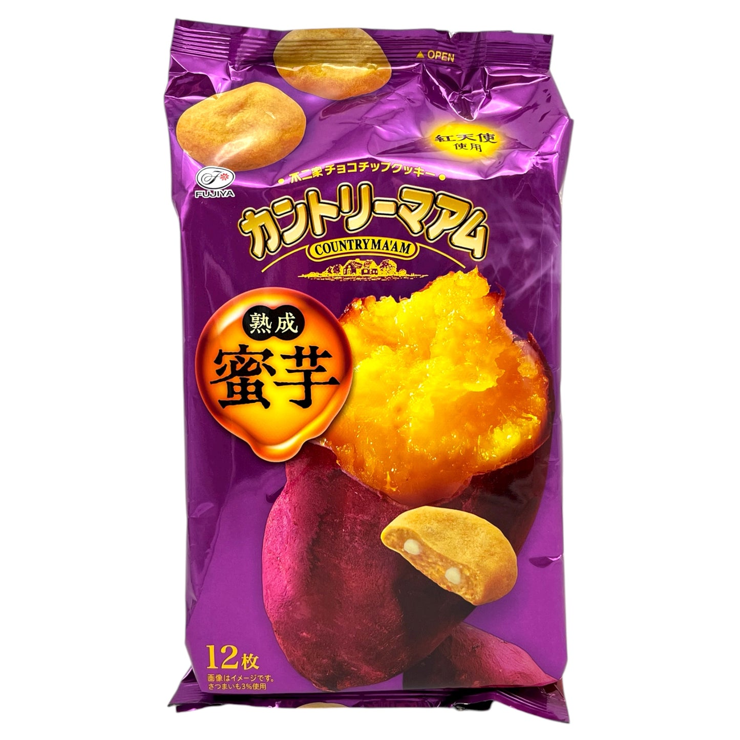 Fujiya Country Ma'am Jukusei Mitsuimo Baked Wheat Cookies 3.80 oz