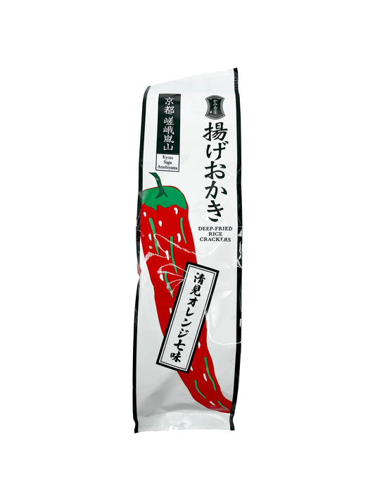 Kamisharaku Kiyomi Orange Okaki Rice Cracker 1.76oz