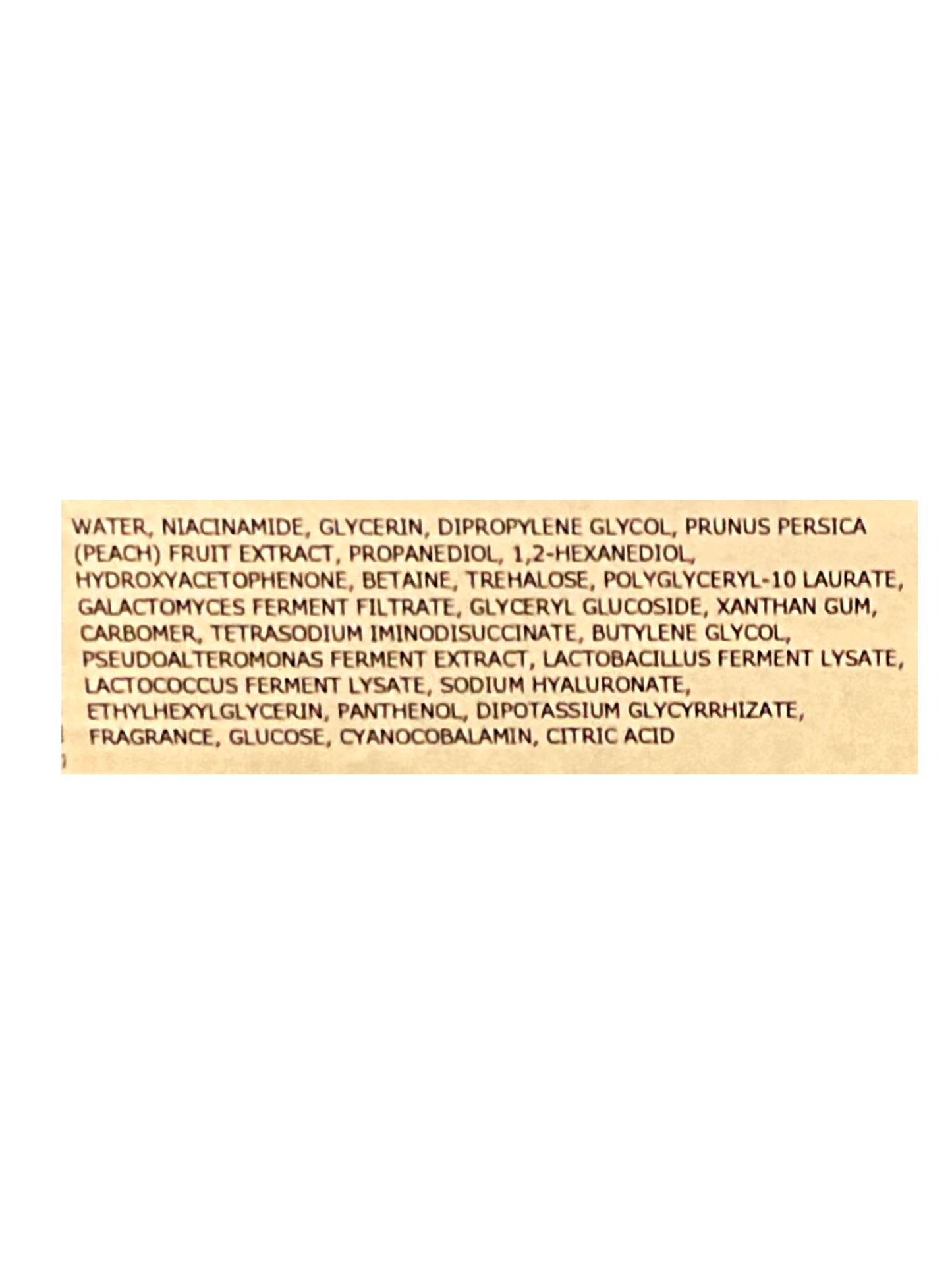 Cosparade D Sotthing Series Peach Niacin Galac Mask 30 Sheets