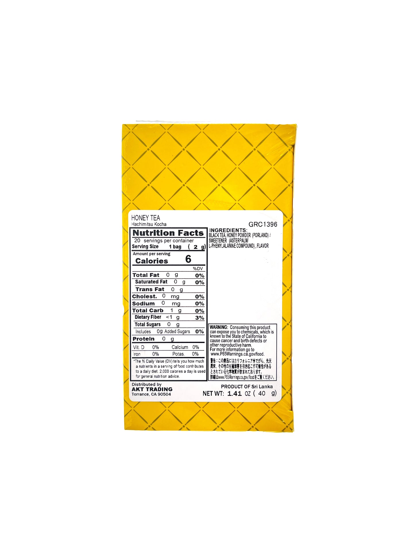 Jonetz Sweet Honey Tea 20 Bags