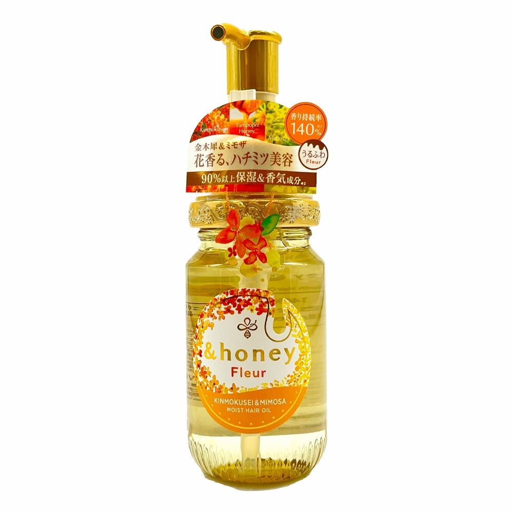 &honey Fleur Kinmokusei & Mimosa Moist Hair Oil 3.4 floz