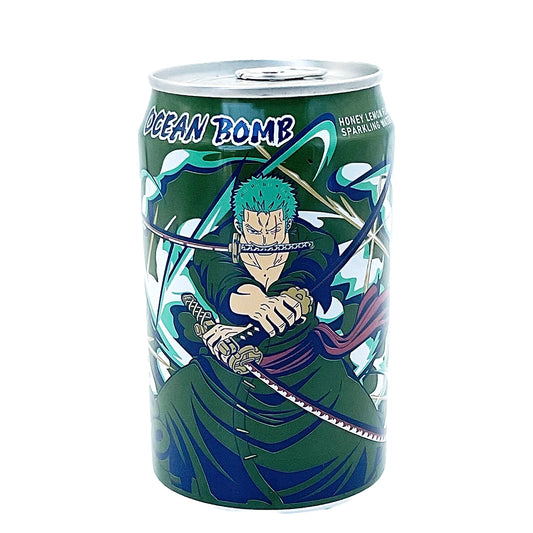 Ocean Bomb One Piece Zoro Honey Lemon Flavor Sparkling Water 11.1 fl oz