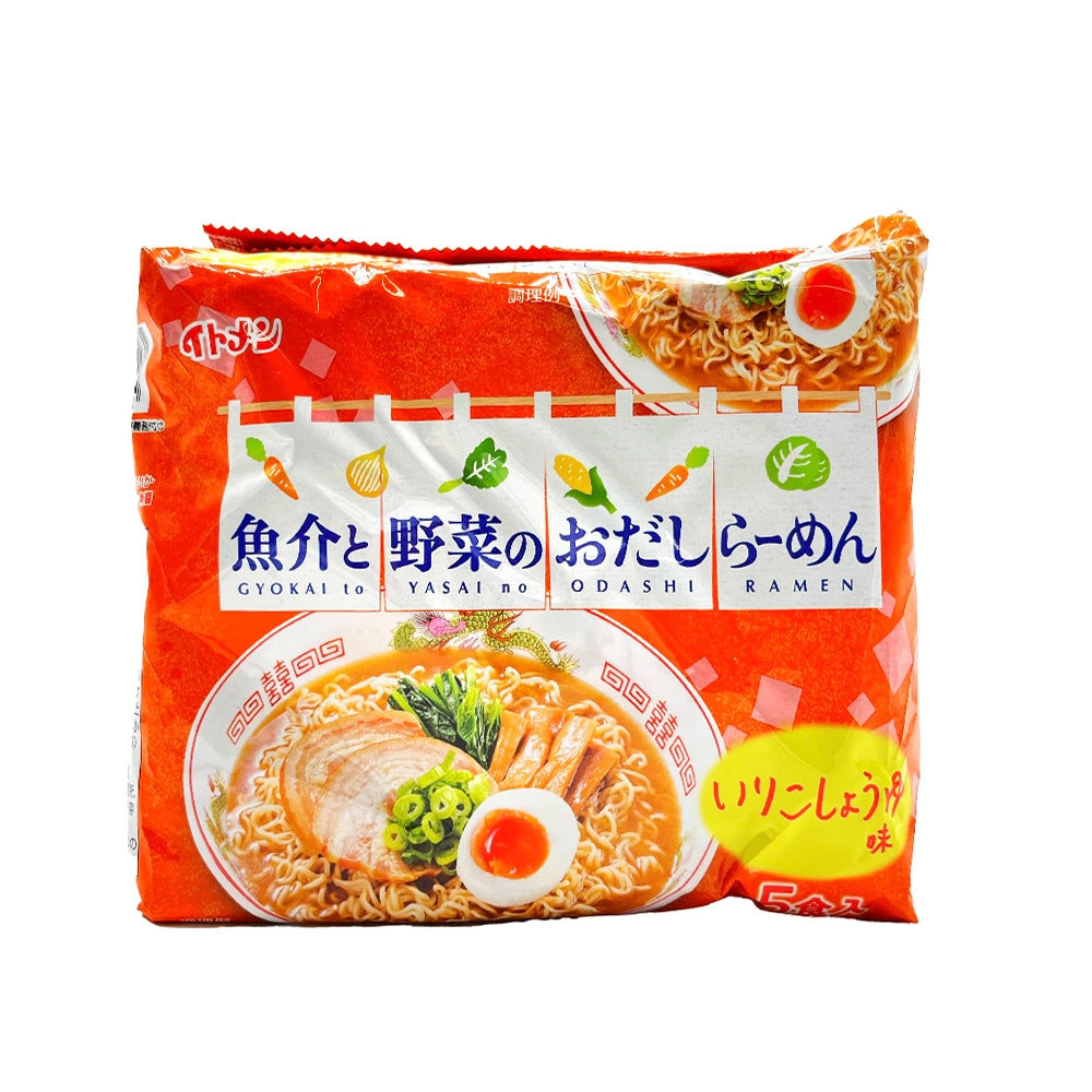 Itomen Odashiramen Iriko Shoyu Instant Ramen 5 Packs