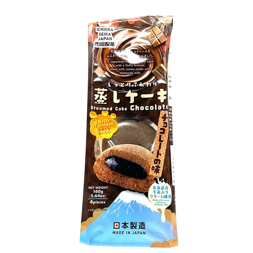 Ichioka Seika Steamed Cake Mushi Cake Chocolate Cream 5.64 oz