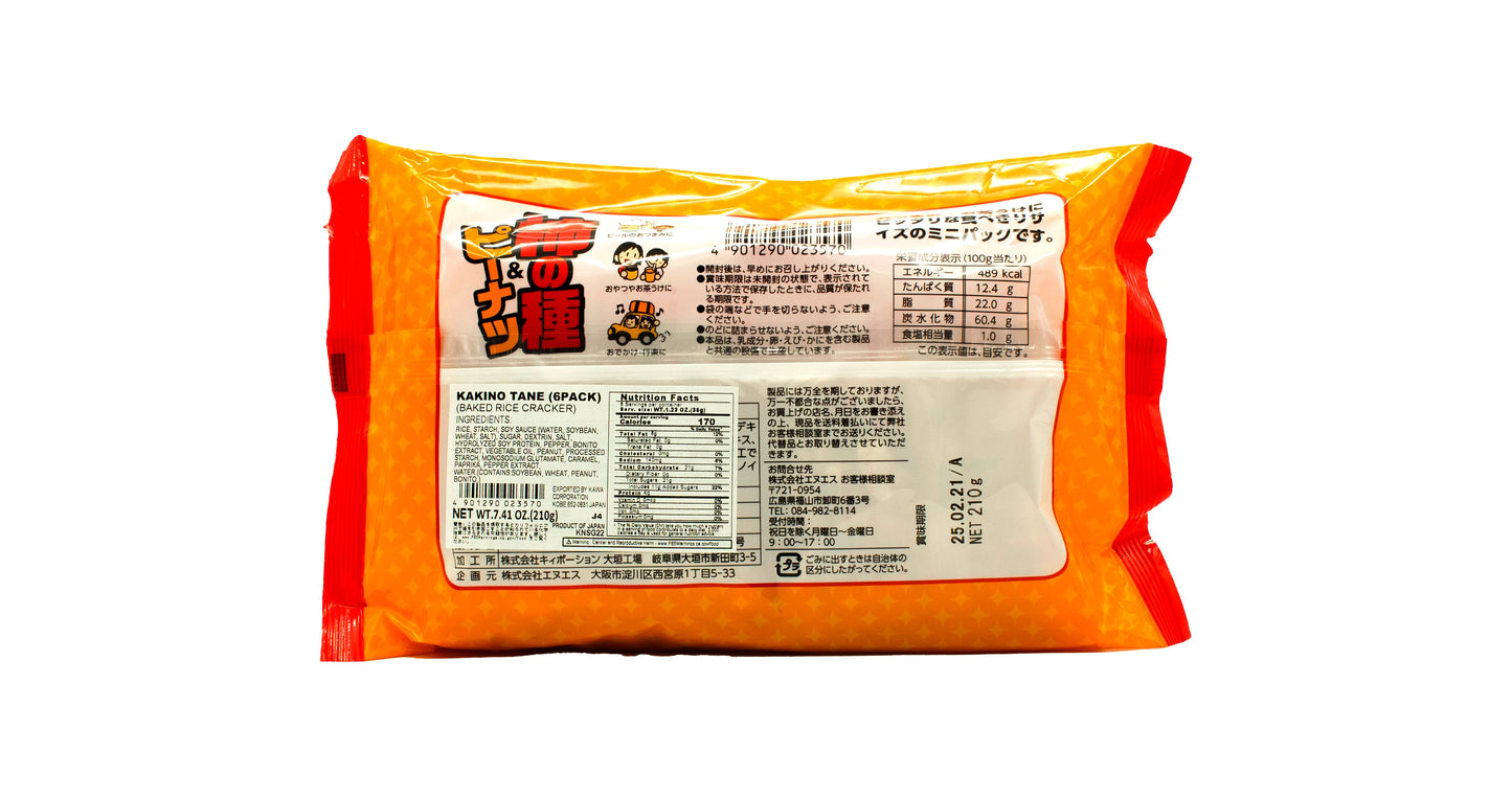 Inaba Kaki No Tane & Peanuts 6 Packs 7.4 oz