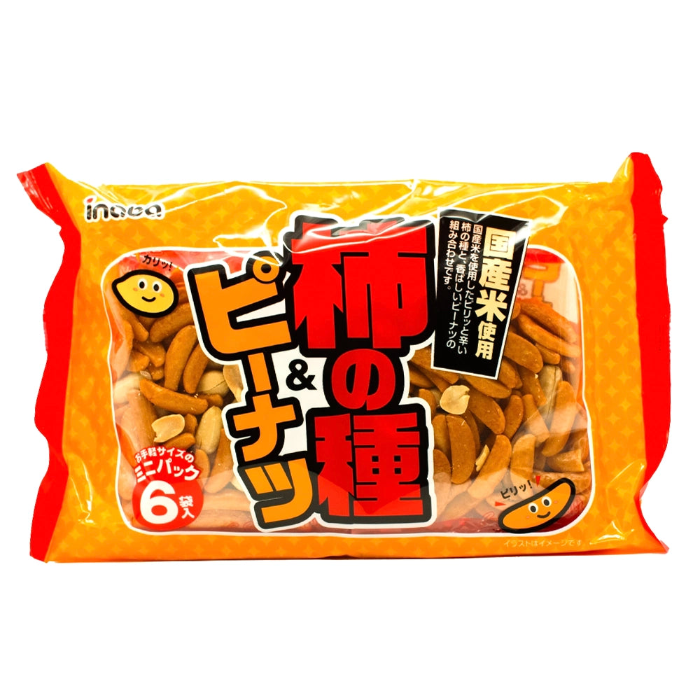 Inaba Kaki No Tane & Peanuts 6 Packs 7.4 oz