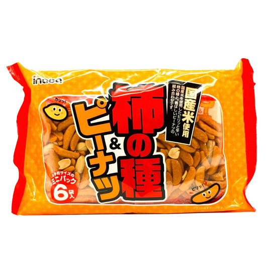 Inaba Kaki No Tane & Peanuts 6 Packs 7.4 oz