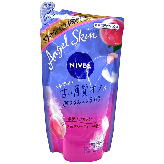 Kao Nivea Angel Skin Peach & Fruity Bath Soap Refill 12.2 fl oz