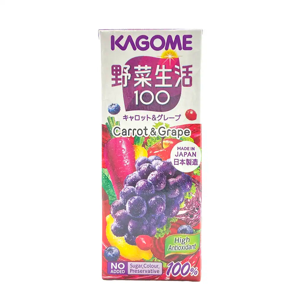 Kagome Yasai Seikatsu Carrot & Grape 6.76 fl.oz
