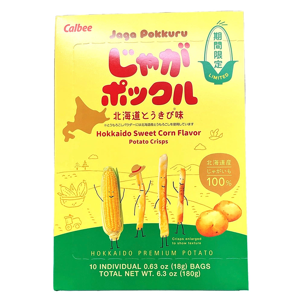 Calbee Jaga Pokkuru Hokkaido Sweet Corn Flavor 6.3 oz