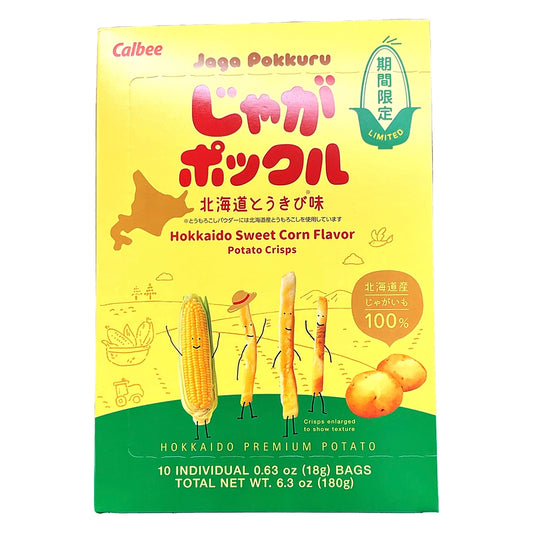 Calbee Jaga Pokkuru Hokkaido Sweet Corn Flavor 6.3 oz