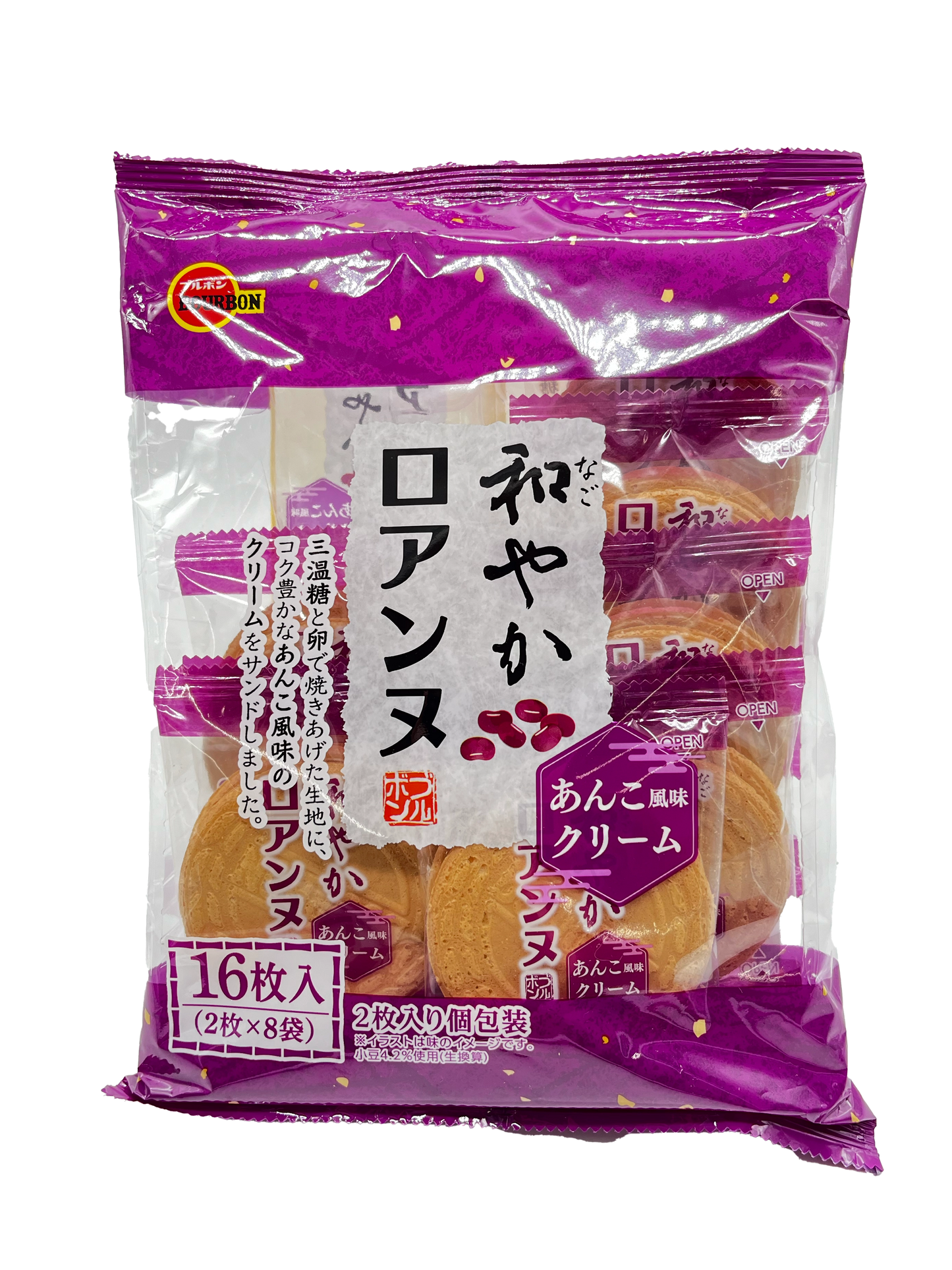 Bourbon Nagoyaka Red Bean Cream Roanne 4.06 oz