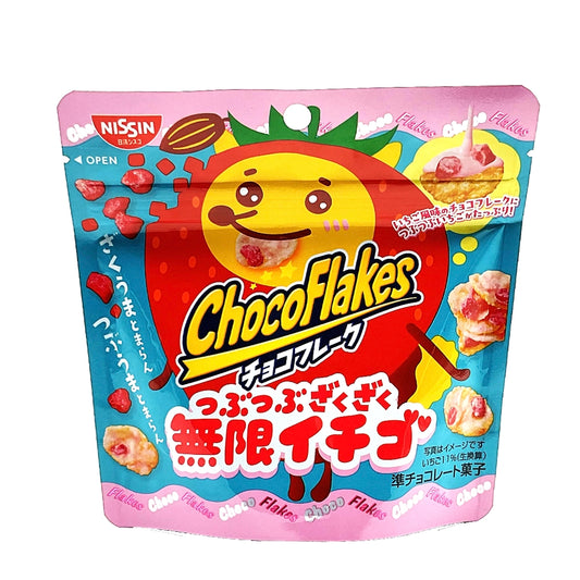 Nissin Chocoflake Tsubuzaku Mugen Ichigo 1.06 oz