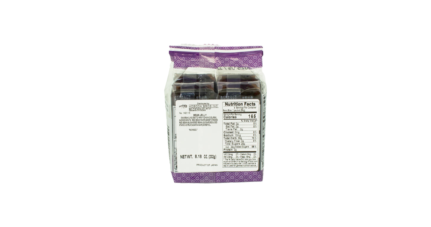 Yoneya Waraku No Sato Mini Yokan Ogura Bean Jelly 8.18 oz