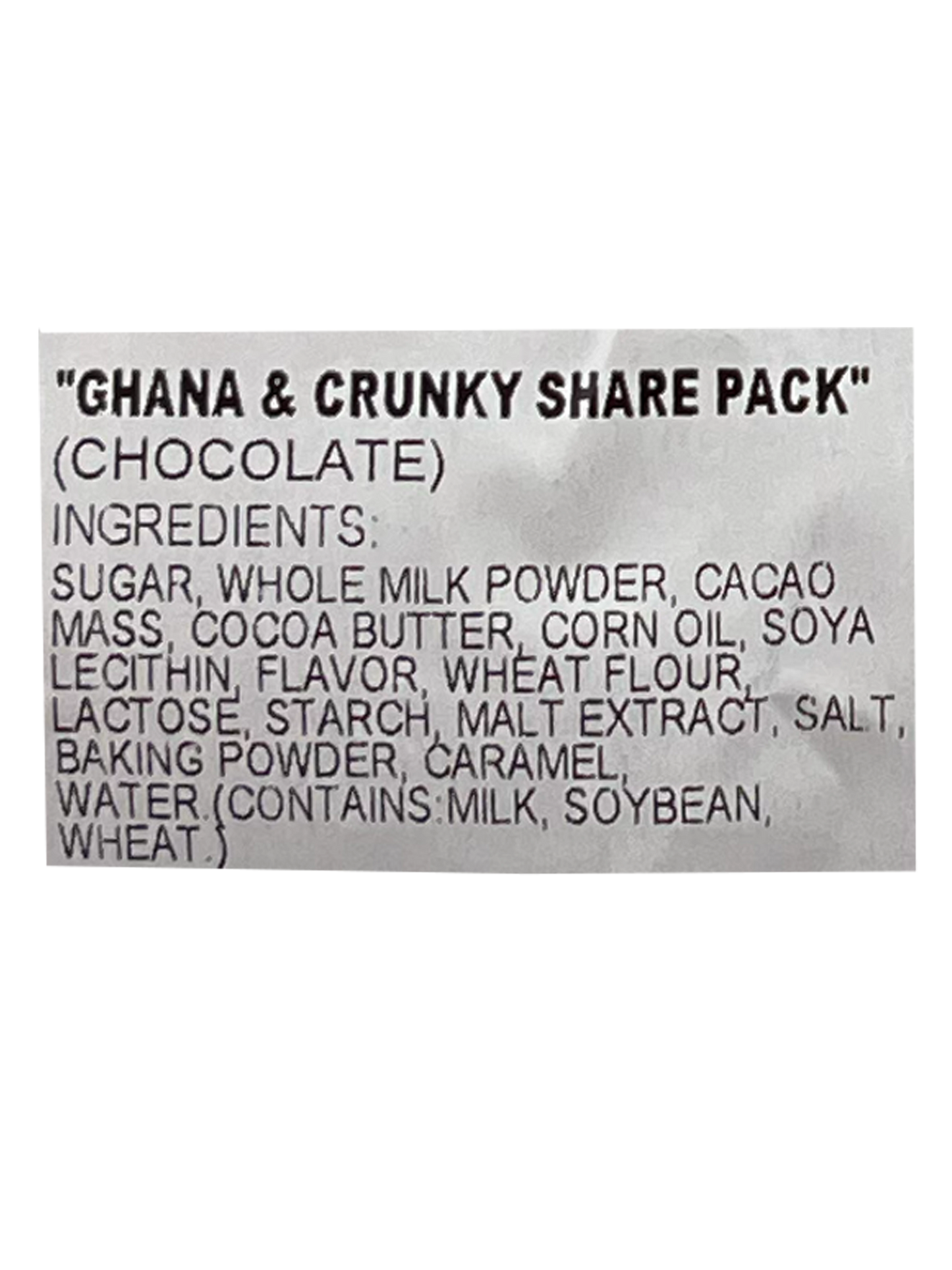 Lotte Ghana Crunky Crunch Chocolate 4.55 oz