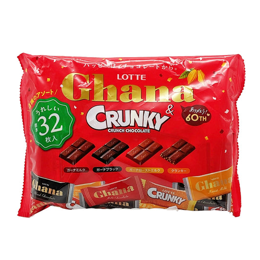 Lotte Ghana Crunky Crunch Chocolate 4.27 oz