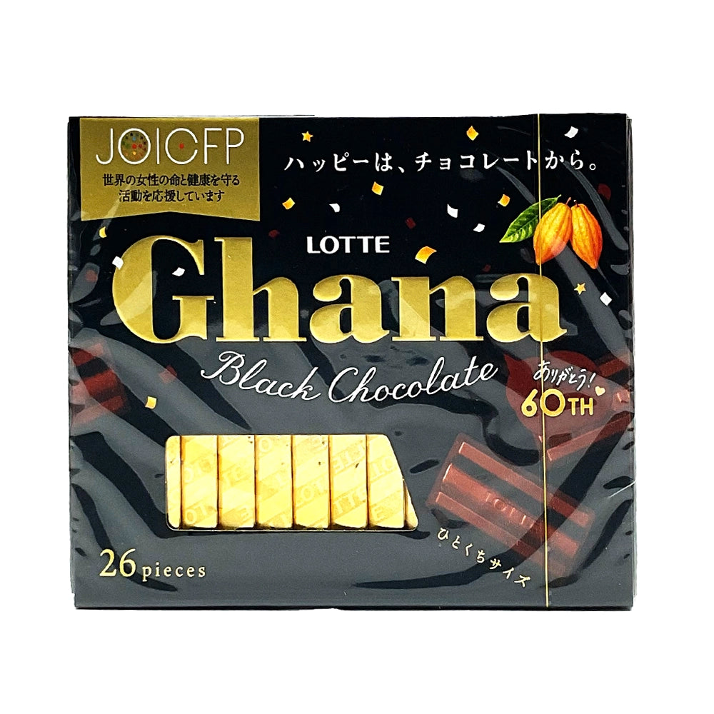 Lotte Ghana Black Chocolate 4.16 oz