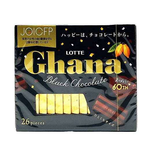 Lotte Ghana Black Chocolate 4.16 oz