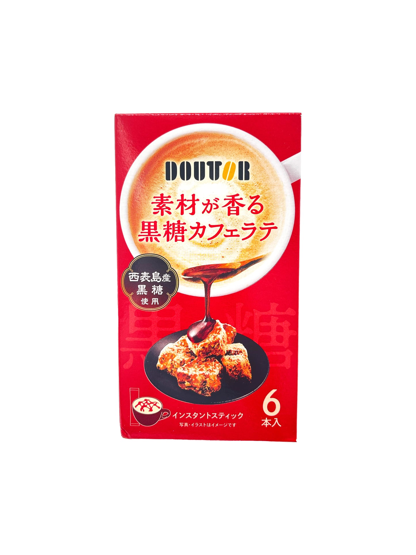 Doutor Kokuto Brown Sugar Cafe Latte 6 Pieces