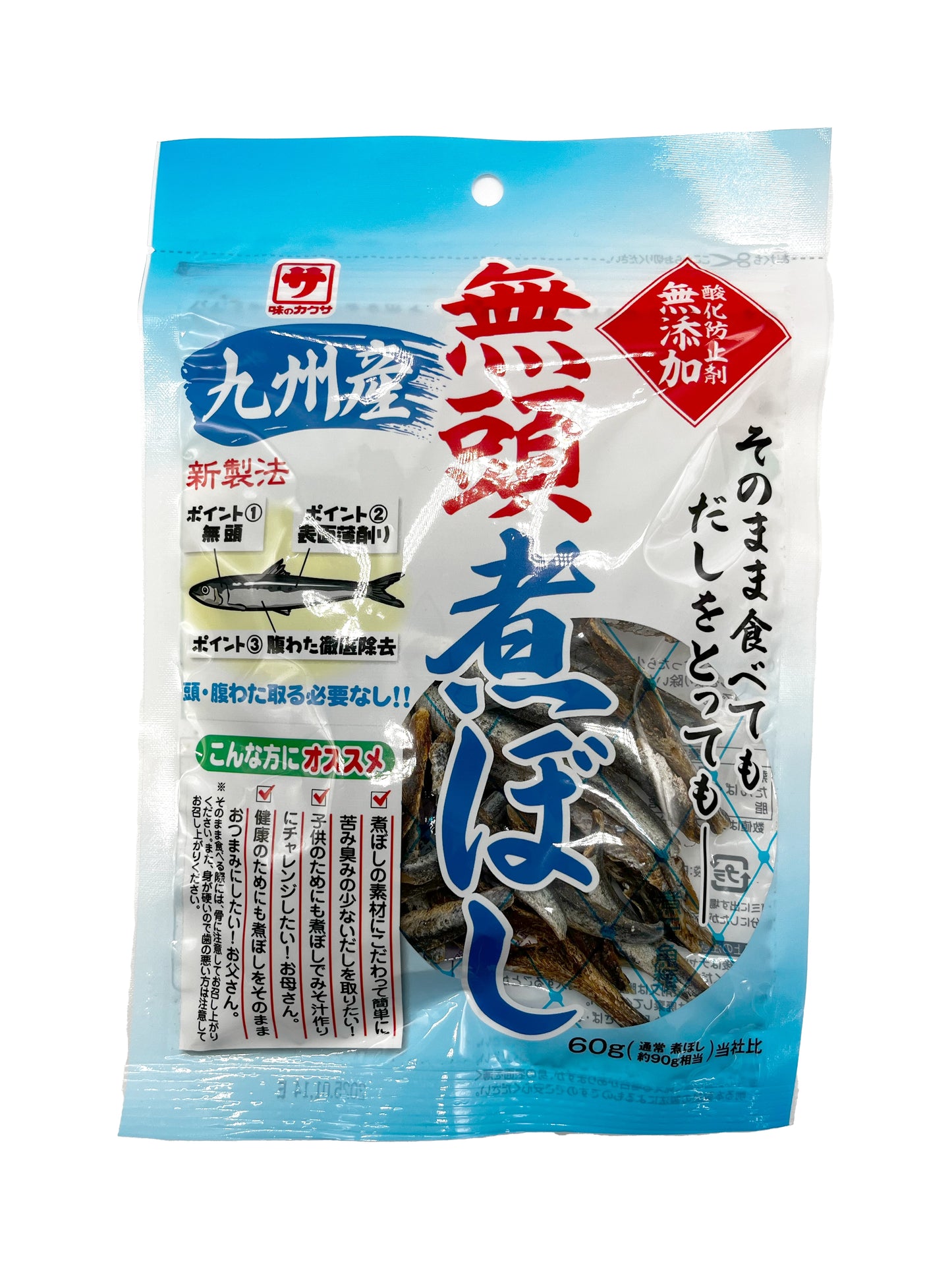 Kakusa Mutenka Niboshi Anchovy 2.12 oz