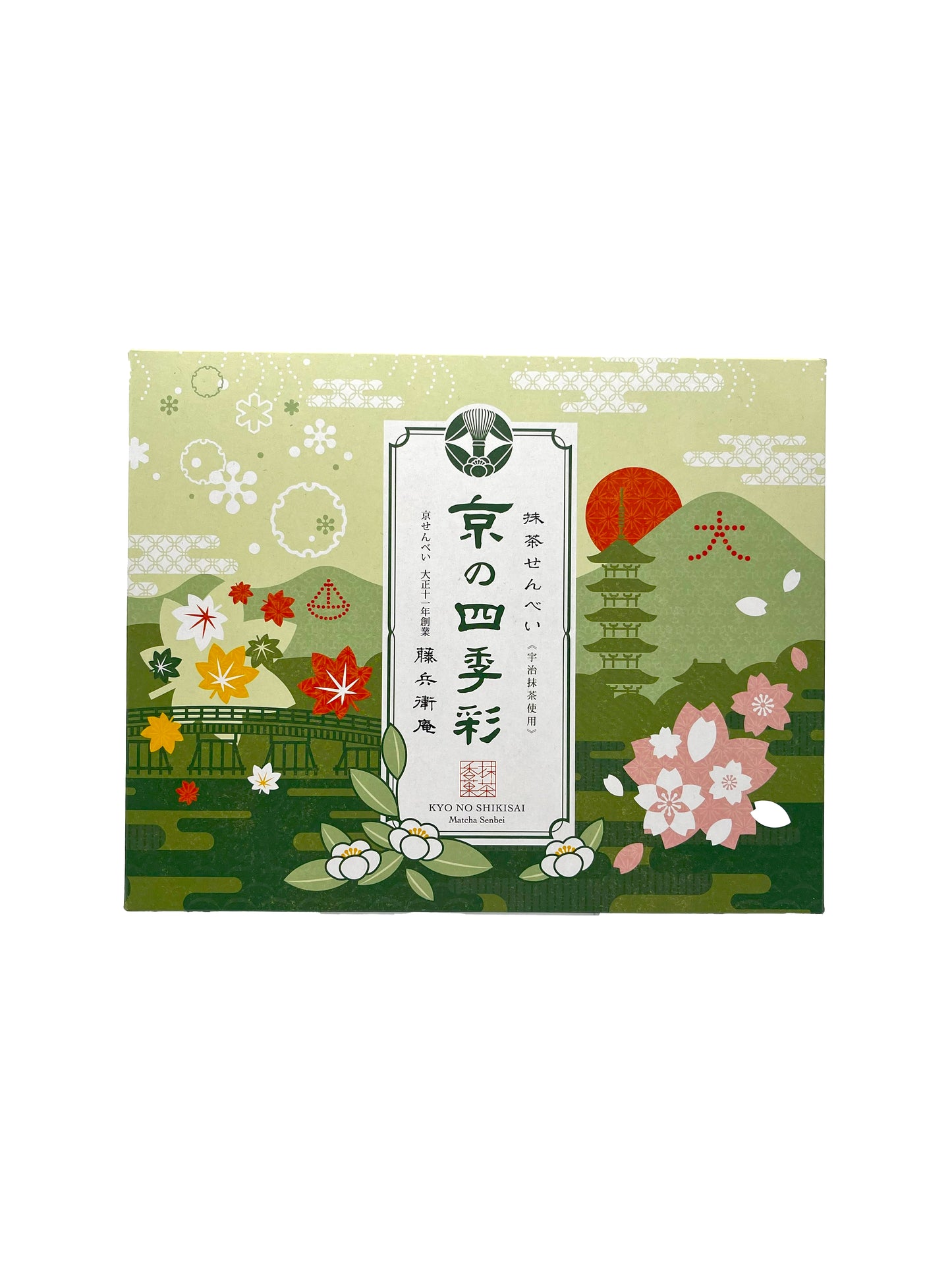 Seki Kyo No Shikisai Matcha Senbei Cracker 3.88oz