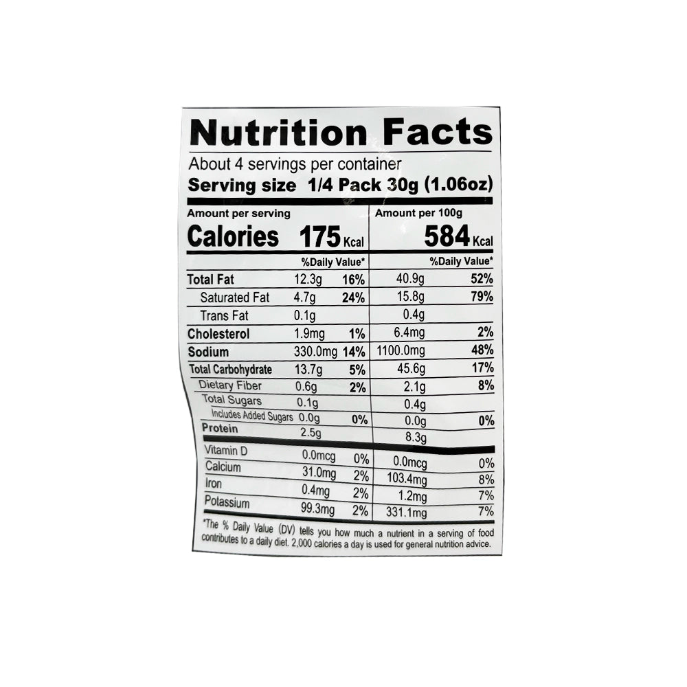 Jonetz Nori Seaweed Tempura Snack Wasabi Flavor 4.16 oz