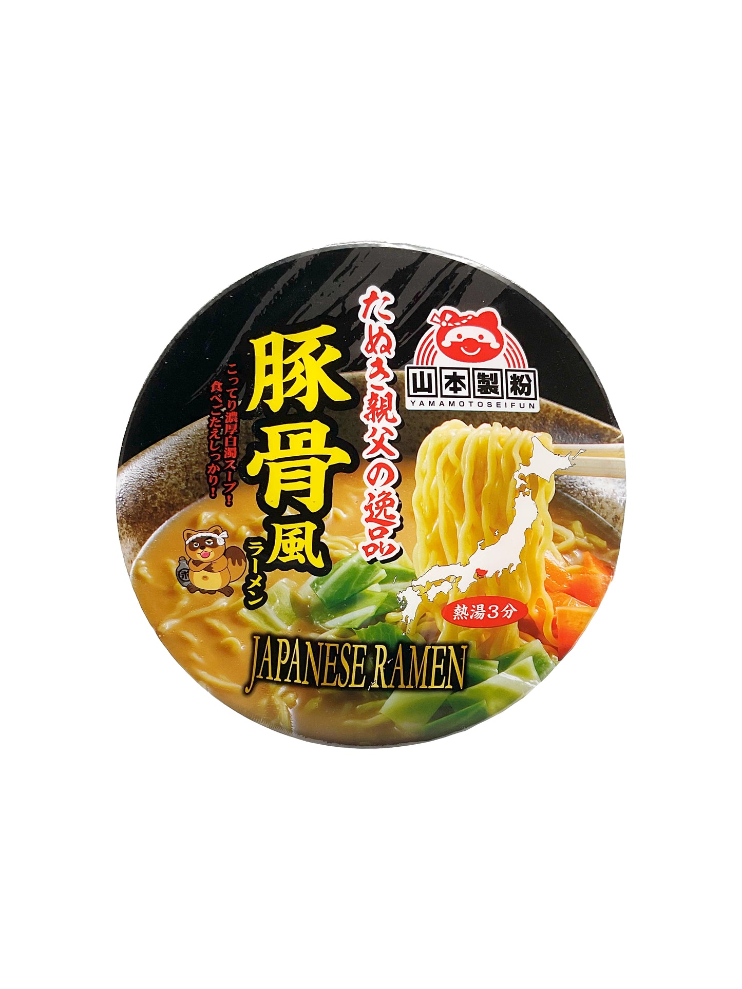 Yamamotoseifun Tanuki Oyaji No Ippin Tonkotsufu Ramen Cup 3.2 oz