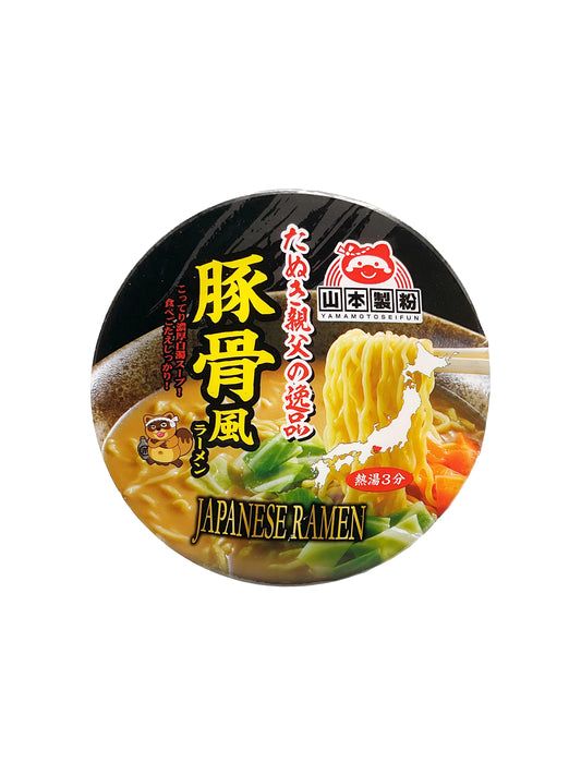 Yamamotoseifun Tanuki Oyaji No Ippin Tonkotsufu Ramen Cup 3.2 oz