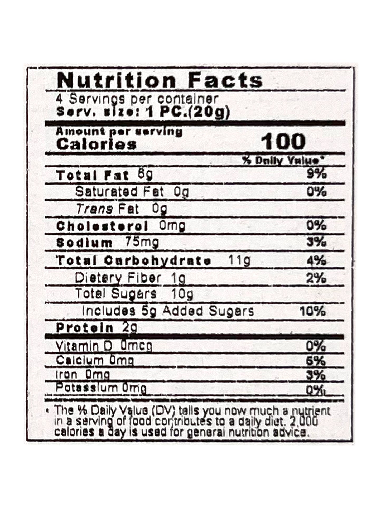 Otsuka Calorie Mate Block Maple Flavor Cookies 2.8 oz.