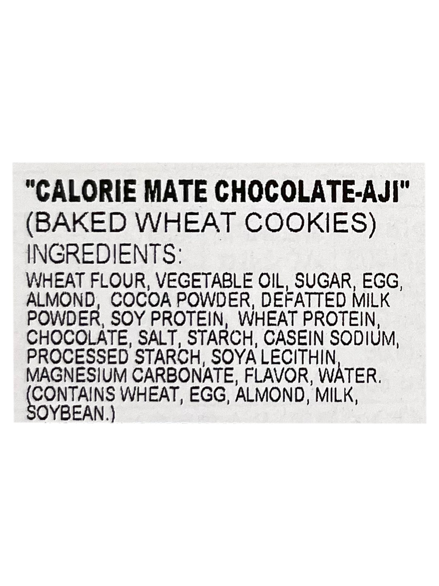 Otsuka Calorie Mate Block Chocolate Flavor Cookie 2.82 oz