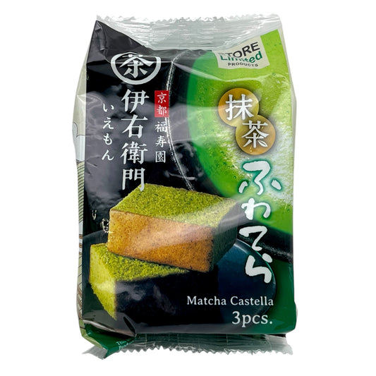 Kyoto Fukujuen Iyemon Matcha Castella 3 Pieces 4.23 oz