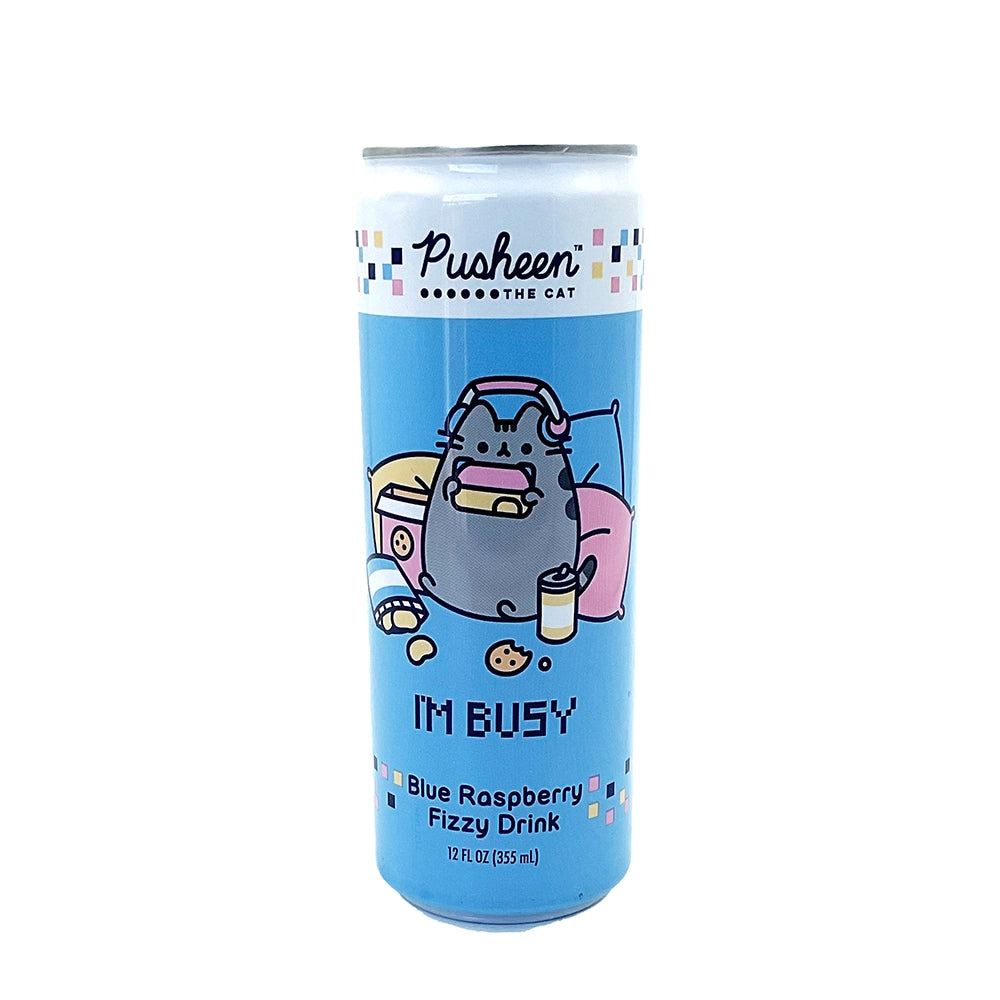 Pusheen The Cat Blue Raspberry Fizzy Drink 12 fl oz