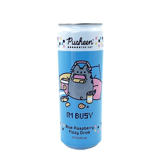 Pusheen The Cat Blue Raspberry Fizzy Drink 12 fl oz