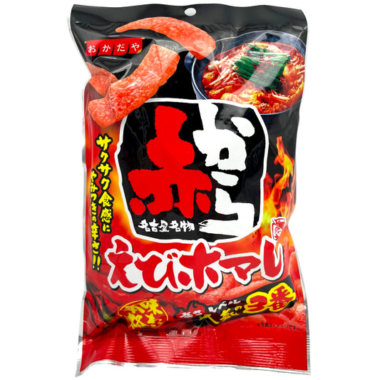 Okadaya Akakara Ebi Homare Baked Starch Cracker 1.76 oz
