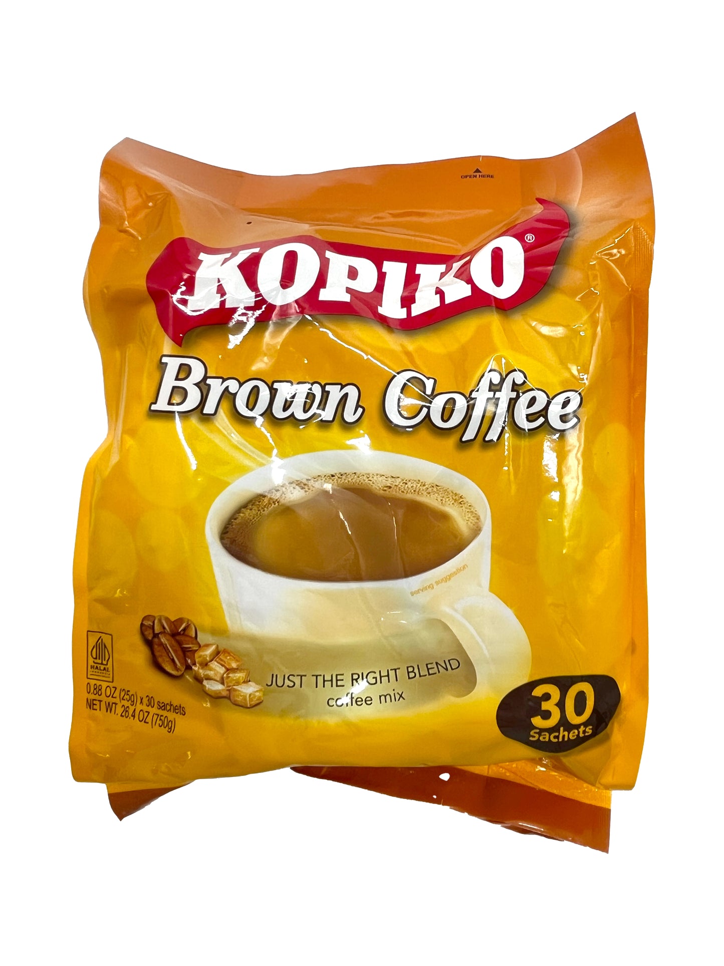 Kopiko Brown Coffee Just The Right Blend Coffee Mix 30 Sachets 26.4 oz