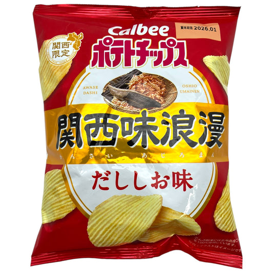 Calbee Potato Chips Kansai Roman Dashi Shio 2.12 oz