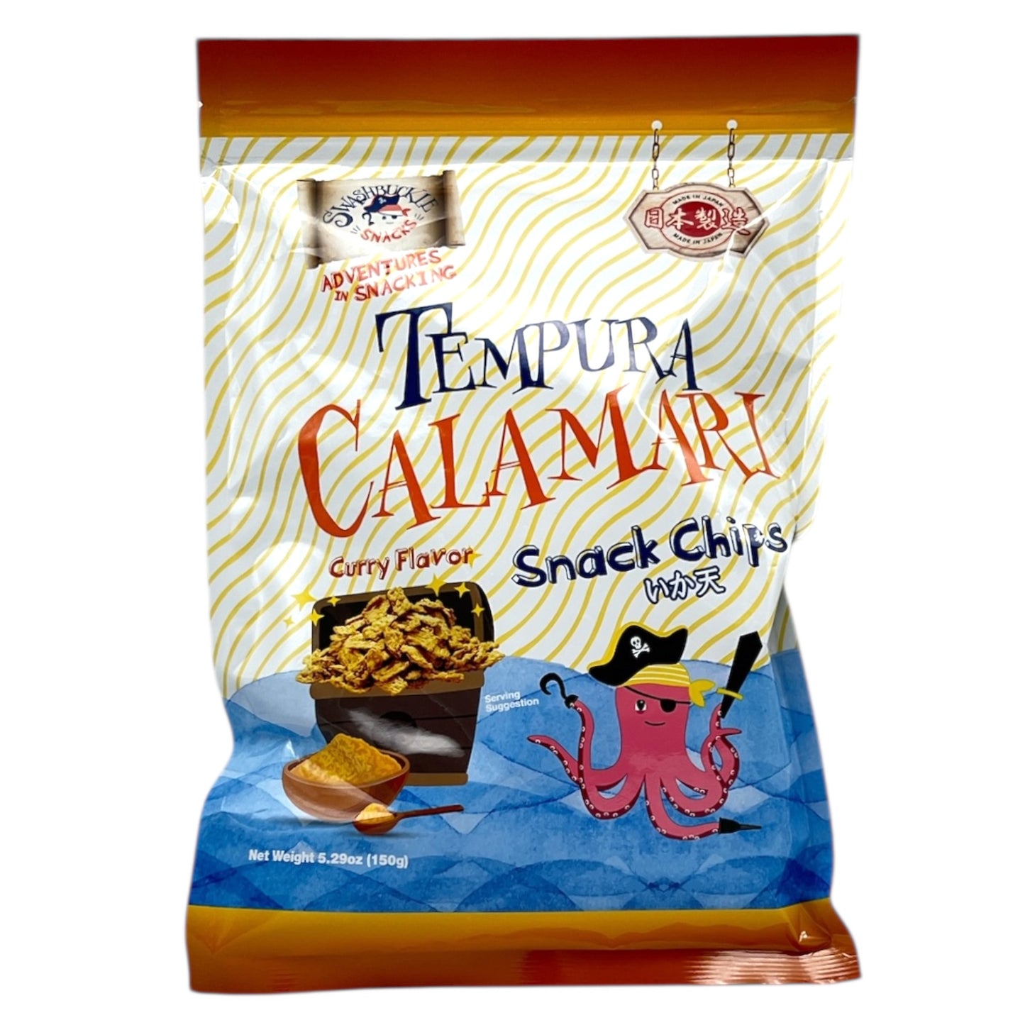 Swashbuckle Snacks Tempura Calamari Curry Snack Chips 5.29 oz