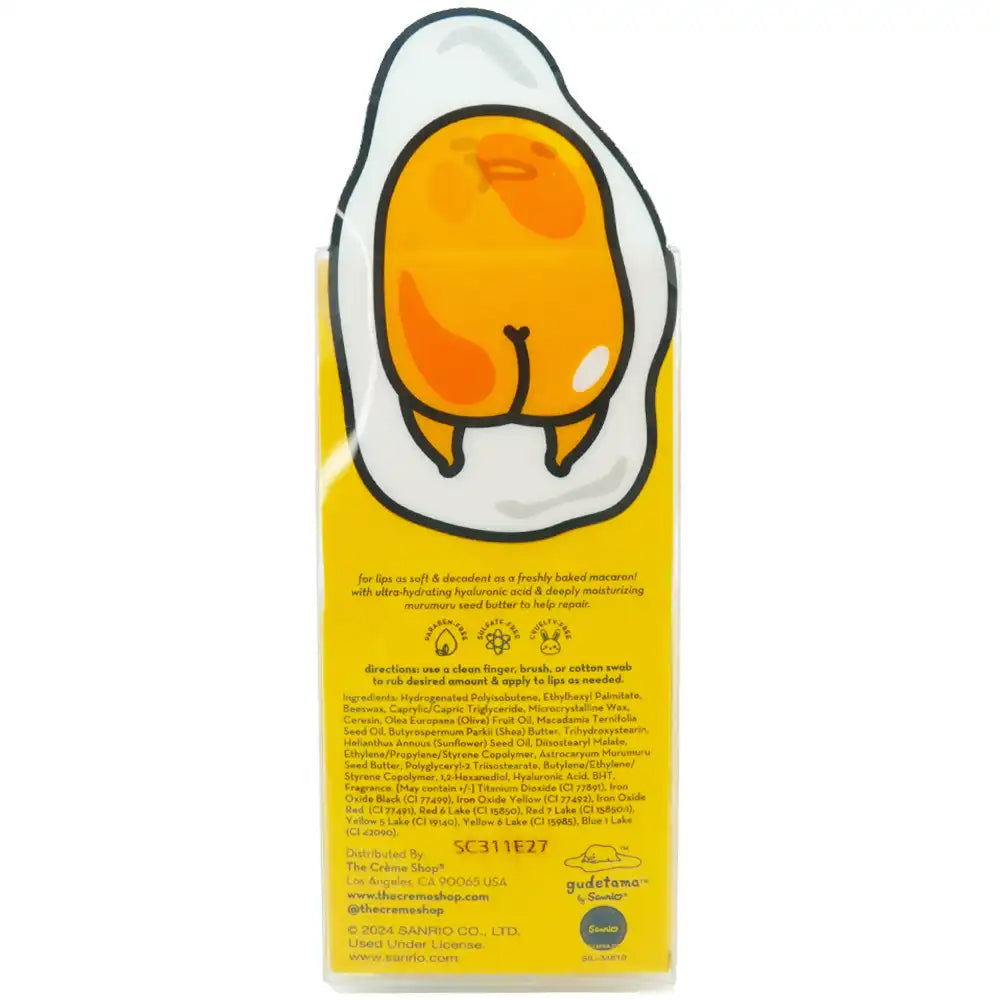 The Crème Shop Gudetama Macaron Lip Balm Pineapple Sherbert 0.26 oz