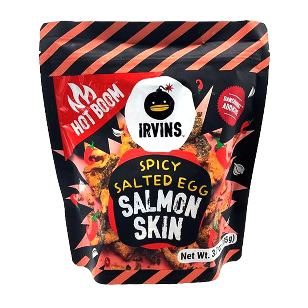 IRVINS Spicy Salted Egg Salmon Skin 3.7 oz