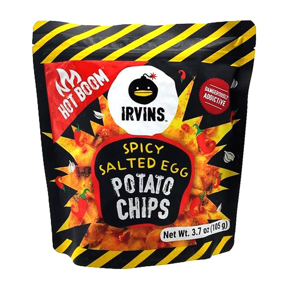 IRVINS Spicy Salted Egg Potato Chips 3.7 oz