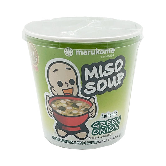 Marukome Instant Miso Soup Green Onion Cup 0.32 oz