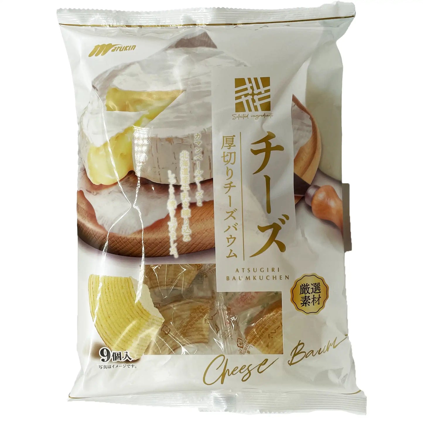 Marukin Atsugiri Cheese Baumkuchen 9 Pieces 193 g